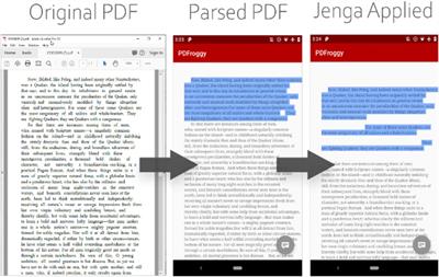 Readability Enhancement for PDF Documents